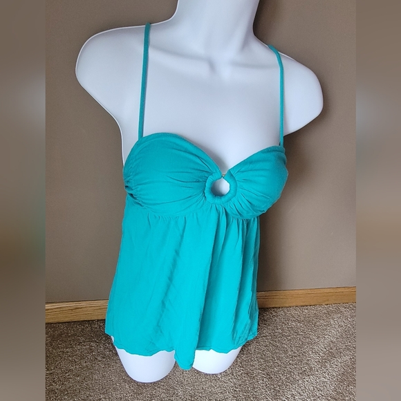 Victoria's Secret Teal Summer Tank Top Size Small - Picture 1 of 10